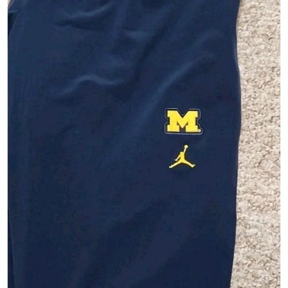 Michigan Wolverines Warm Up Pants Mens 3XL Blue Nike Jordan Team Issued 2023